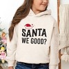 The Juniper Shop Santa We Good Glitter Toddler Graphic Hoodie - 2 of 3