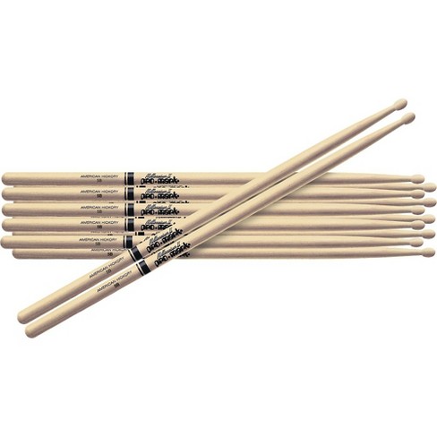 Promark American Hickory Drum Sticks 6-Pair Nylon 5B - image 1 of 2