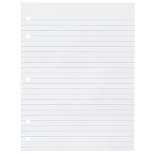 School Smart 5-Hole Punched Filler Paper, No Margin, 8 x 10-1/2 Inches, Wide Ruled, 500 Sheets