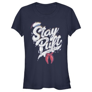 Juniors Womens Ghostbusters Stay Puft Marshmallow Man Melt T-Shirt - 1 of 4