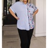 Women's Best Of Both Worlds Button Down Top - Jodifl - 4 of 4