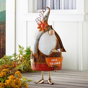 Give Thanks" Gnome Metal Statuary - 1 of 3