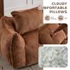 Kumasinova Giant Bean Bag Sofa for Adults,Faux Fur Bean Bag Couch with Pillows,Cozy Reading Chair for Living Room,Bedroom,No Assembly Required - 4 of 4