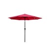 TiramisuBest 10 x 6.5ft Chocolate Rectangular Patio Umbrella: Crank & Push - Button Tilt for Garden, Pool, Market - 2 of 4