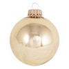 Christmas By Krebs - 50mm / 2" Designer Glass Baubles [12 Pieces] - Gold - 2 of 2