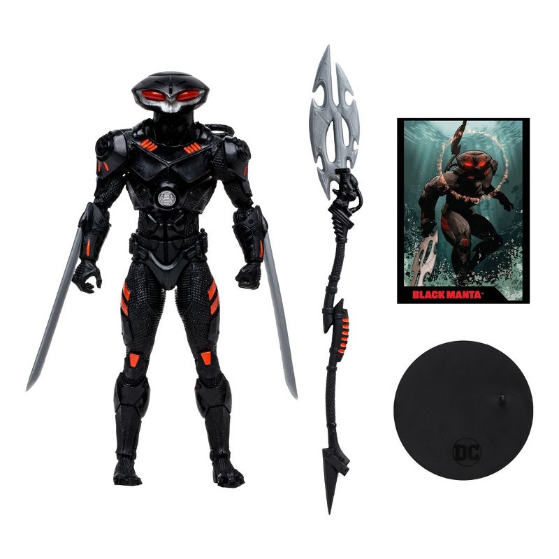 DC Direct Aquaman Black Manta Page Punchers 7&#34; Action Figure with Comic Book, 5 of 13