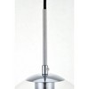 Elegant Lighting Baxter 1 Light Chrome Pendant With Clear Glass - 4 of 4