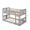NicBex Twin Over Twin Bunk Bed with Full-Length Guardrail,Loft Bed with Built-in Ladder,Modern Bunk Beds,Noise Reduced Bunk Beds for Bedroom - 3 of 4