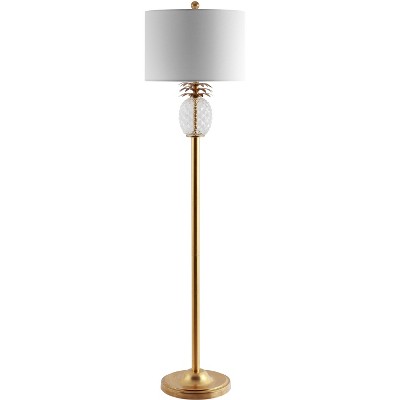 Elza Floor Lamp - Gold Leaf/Clear - Safavieh