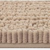 Home Mart Goods Large 2 Piece Set Beige Soft Cozy Plush Chenille Bath Mat Bathroom Rug - 3 of 4