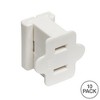 Vickerman White Female Quick Zip Plug for SPT-1, 18 Gauge Wire, 10/Pack - 3 of 3