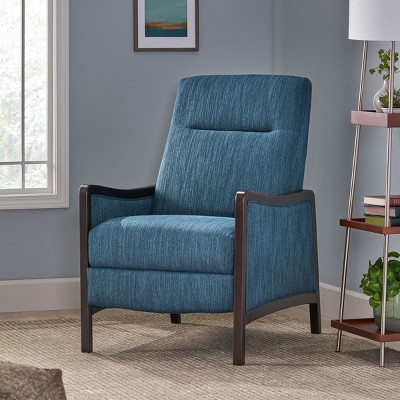 Upholstered Push-Back Recliner Chair,Modern Accent Chair with Birch Wood Frame for Bedroom or Office-Maison Boucle