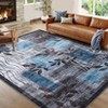 Washable Area Rug 9x12 Indoor Modern Floral Living Room Large Soft Carpet Abstract Aesthetic Rug Printed Bedroom Rug Non-Shedding Accent Throw Rug - 2 of 4