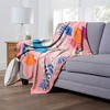 Disney Alice In Wonderland Totally Tea Time Silk Touch Throw Blanket - 4 of 4