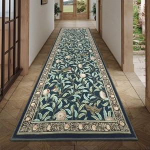 Modern Washable Area Rugs for Living Room Non Slip Stain Resistant Ultra Soft Floral Rug Carpet Floor Mat for Bedroom Dining Room Office - 1 of 4
