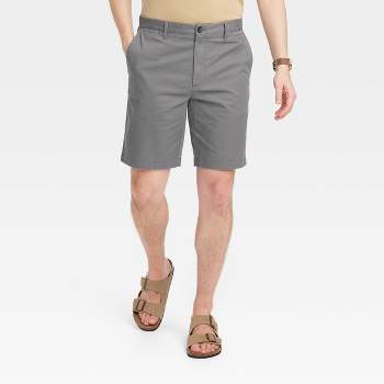 Men's Every Wear 9" Flat Front Chino Shorts - Goodfellow & Co™ Thundering Gray