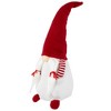Northlight Standing Girl Gnome with Hands in Pocket Christmas Figure - 20.5" - Red and White - 4 of 4