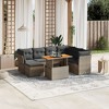 vidaXL Garden Sofa Set Gray - 2 of 4