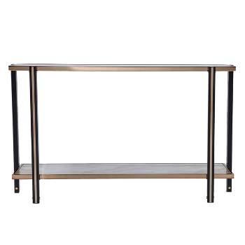 Carswaf Console Table with Mirrored Top Champagne - Aiden Lane