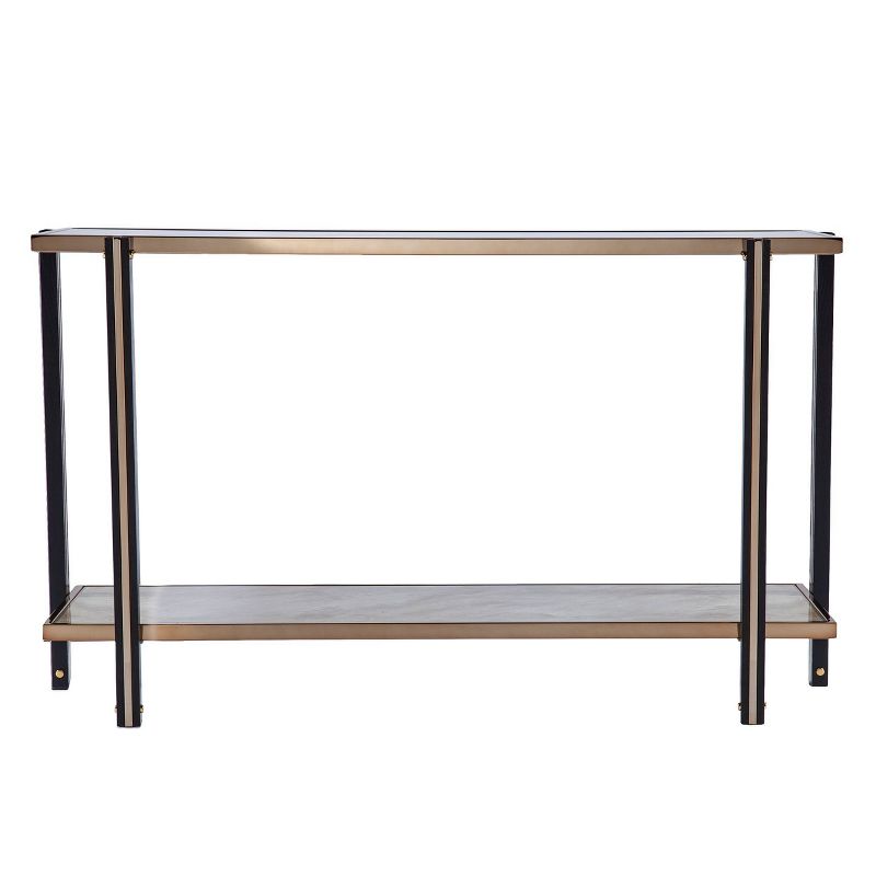 Carswaf Console Table with Mirrored Top Champagne - Aiden Lane, 1 of 11