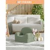 Kids Couch, 2-in-1 Convertible Teddy Fleece Fabric Toddler Sofa Chair, Soft Fold Out Couch Lounger for Kids, Comfy Children's Sofa Bed - 2 of 4