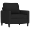 vidaXL Sofa Chair Black 23.6 in. Velvet - image 2 of 4