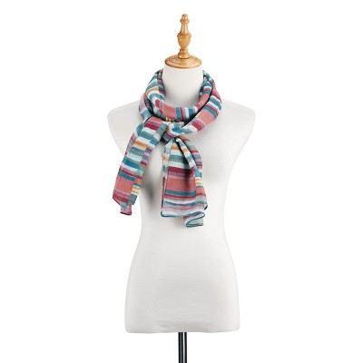 DEMDACO BX Rectangle Scarf - Multi Stripe 70 x 21 - Multi