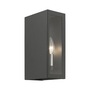 Livex Lighting Winfield 2 - Light Wall Light in  Textured Black/Brushed Nickel - 1 of 4