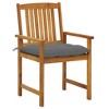 vidaXL Patio Chairs with Cushions 2 pcs Solid Acacia Wood - 2 of 4