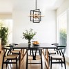 DORESshop 15 In. 8-Light Black Gold Iron Frame Chandelier with Satellite Heads E12 for Living Room, Dining Room, or Entryway 1-Pack - 4 of 4