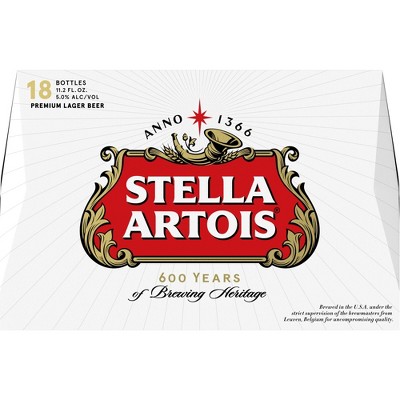 Stella Artois Lager Beer - 18pk/11.2 fl oz Bottles