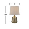 360 Lighting Argus 16" High Textured Brass Table Lamp Set of 2 - 4 of 4