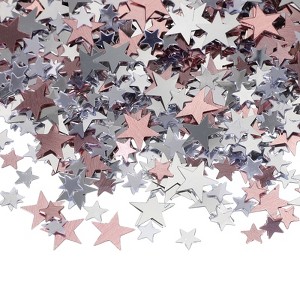 Unique Bargains Party Supply Plastic Lightweight Waterproof Twinkle Metallic Stars Foil Confetti 0.13 Ibs - 1 of 4