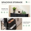 DOMETOUR Fabric Dresser with 2 Drawers, Nightstands with Adjustable Feet, End Table for Bedroom, Set of 2 - 3 of 4