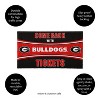 Evergreen Come Back with Tickets University of Georgia 28" x 16" Woven PVC Indoor Outdoor Doormat - 3 of 4