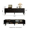 LOVSON 70.8'' Mid-Century TV Stand,with 4 Drawer Media Console, Wooden Entertainment Center for 55+ Inch TVs, for Living Room, Bedroom, Black - 3 of 4