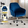 NicBex Adjustable Height Velvet Home Office Chair with Casters for Work Study Vanity - 3 of 4