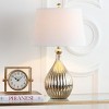 Elli Table Lamp (Set of 2) - 26 Inch Height - LIT4012 - Silver/Off-White - Safavieh - 3 of 4