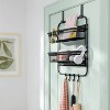 2 Tier Over the Door Organizer with Hooks 1pc - Brightroom™ - 2 of 3