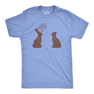 Mens You Should Get That Looked At Holiday T Shirt Funny Chocolate Bunny Tee - Crazy Dog Men's T Shirt - 1 of 4