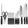 Gibson Our Table 18 Piece Stainless Steel Forged Triple Riveted Cutlery Block Set in Black - 2 of 4