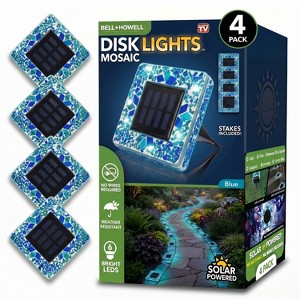 Bell + Howell Mosaic 4 Pack Solar Powered Weather Resistant LED