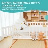 DoCred Toddler Floor Bed for Kids, Wood Floor Bed w/Slats & Fence for Girls and Boys, Montessori Bed Frame - 4 of 4
