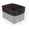 REGALWOVEN Fabric Collapsible Lightweight Open Storage Bins 15 x 11 x 9.4 Inch 3 Packs - 4 of 4