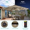 Sonkuki 9 ft Outdoor LED Round Solar Lighted Patio Market Umbrella W/Tilt, UV-Resistant Fabic for Backyard, Garden - 4 of 4