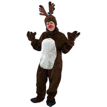Halco Adult Reindeer Suit with Hood Costume