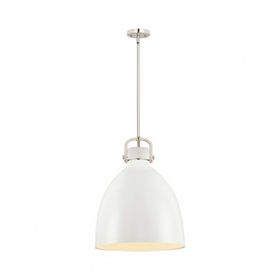 Newton Bell - 1 Light Pendant In Industrial Style-21.63 Inches Tall and 16 Inches Wide