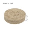 Unique Bargains DIY Crafts Party Decoration Soft Burlap Fabric Wired Ribbon - 2 of 4