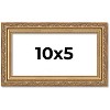 PosterPalooza | 10x5 Wood Antique Frame with UV Acrylic, 4 Finishes: Bronze, Gold, Silver, and Black - 2 of 4