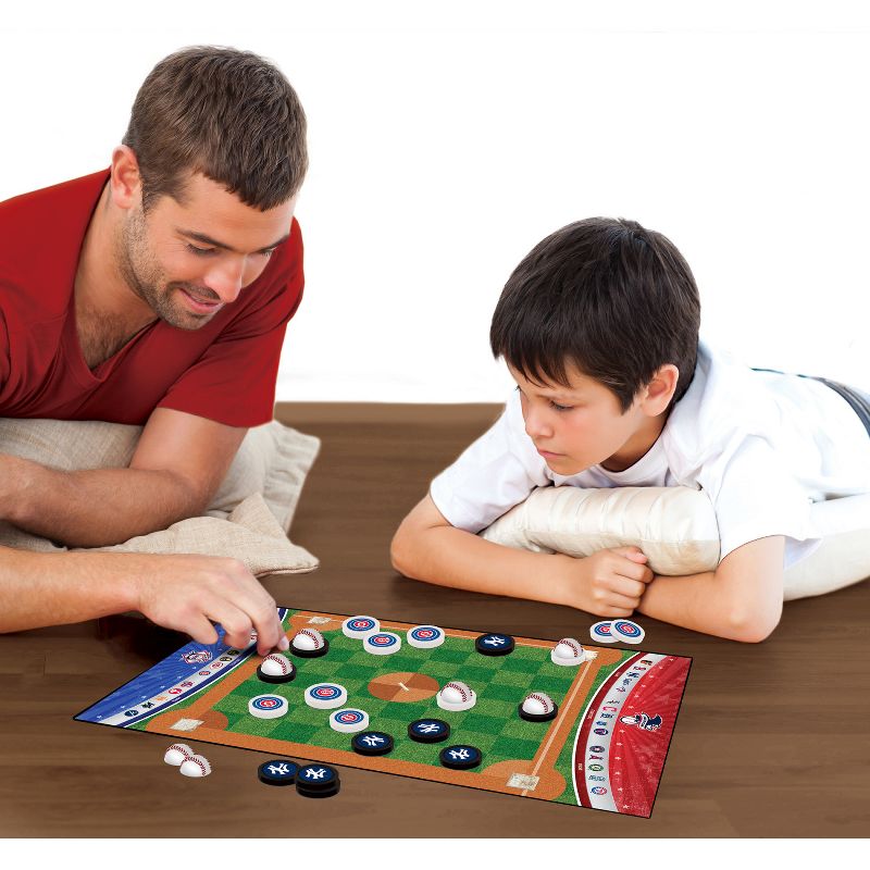 MasterPieces Officially licensed MLB League-MLB Checkers Board Game for Families and Kids ages 6 and Up, 5 of 7